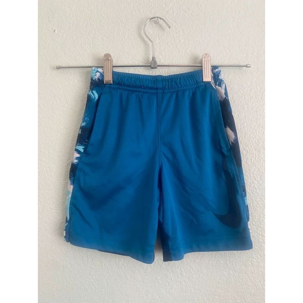 Nike Boys Dri-FIT Athletic Shorts Size 3T Navy Blue Performance Gym Shorts